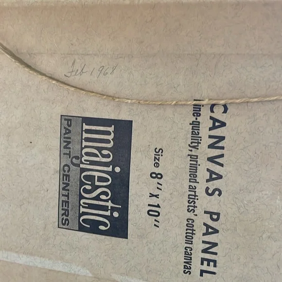 Vintage 1964 Framed Kitchen Vegetables Painting - Picture 4 of 5